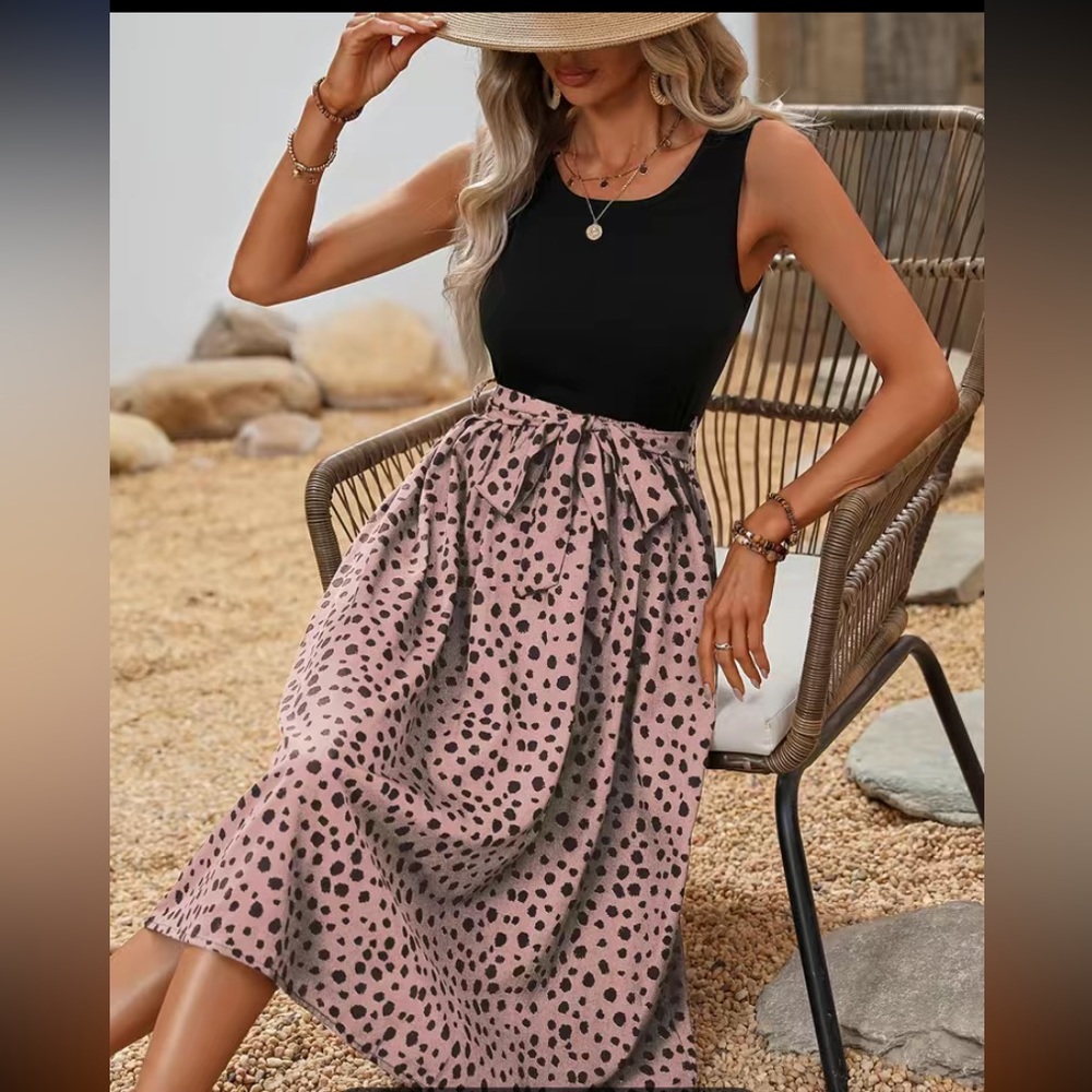 Dalmatian Print Dress
